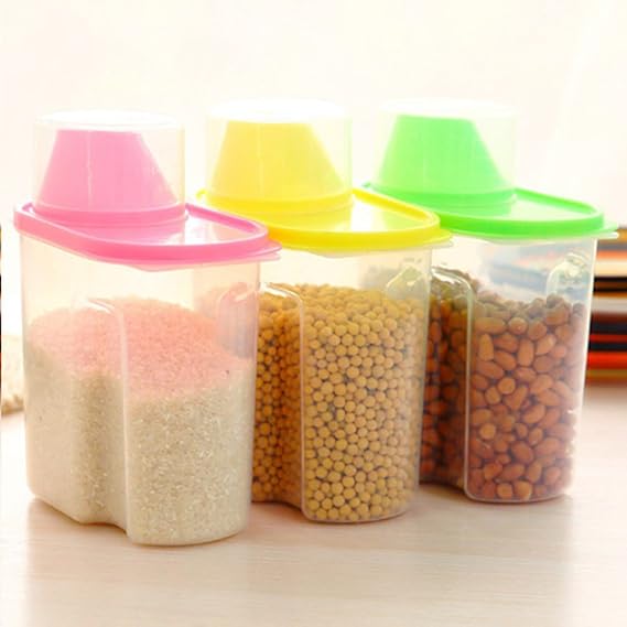 Buy Inovera (Label) Cereal Pulses Storage Jar Container, Set of 3