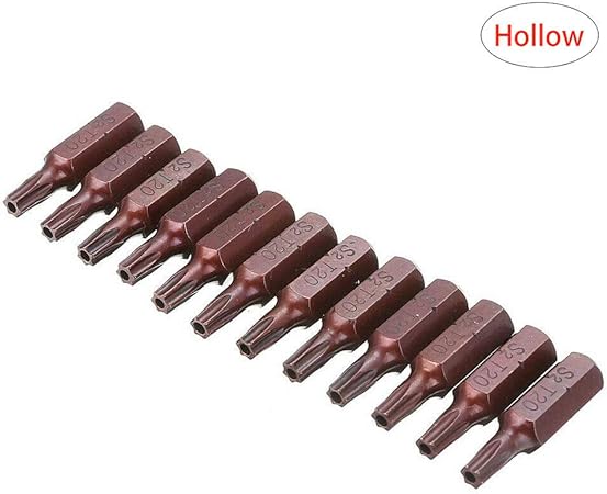 12pcs Embouts De Tournevis Torx Magnetique Creux Taille De Pointe T15 6 3mm Taille De Tige Hexagonale Pour Tournevis Pneumatiques Et Electriques Amazon Fr Bricolage