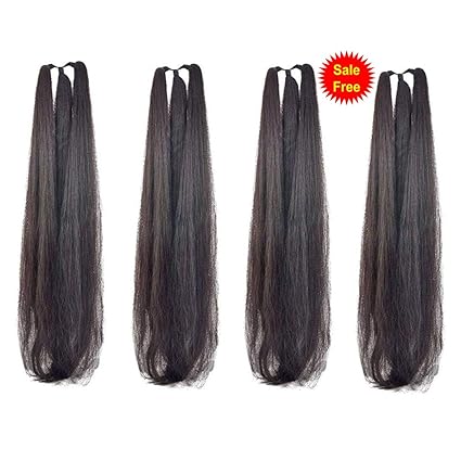 Buy Gadinstylo Set Of 4 42inchs Black Hair Extensions Parandi