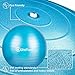 Exercise Stability Ball Chair with Hand Pump Use for Crossfit, Yoga, Balance & Core Strength Training, Non-Slip & Anti-Burst Extra Thick Fitness Ball(Blue&65CM)