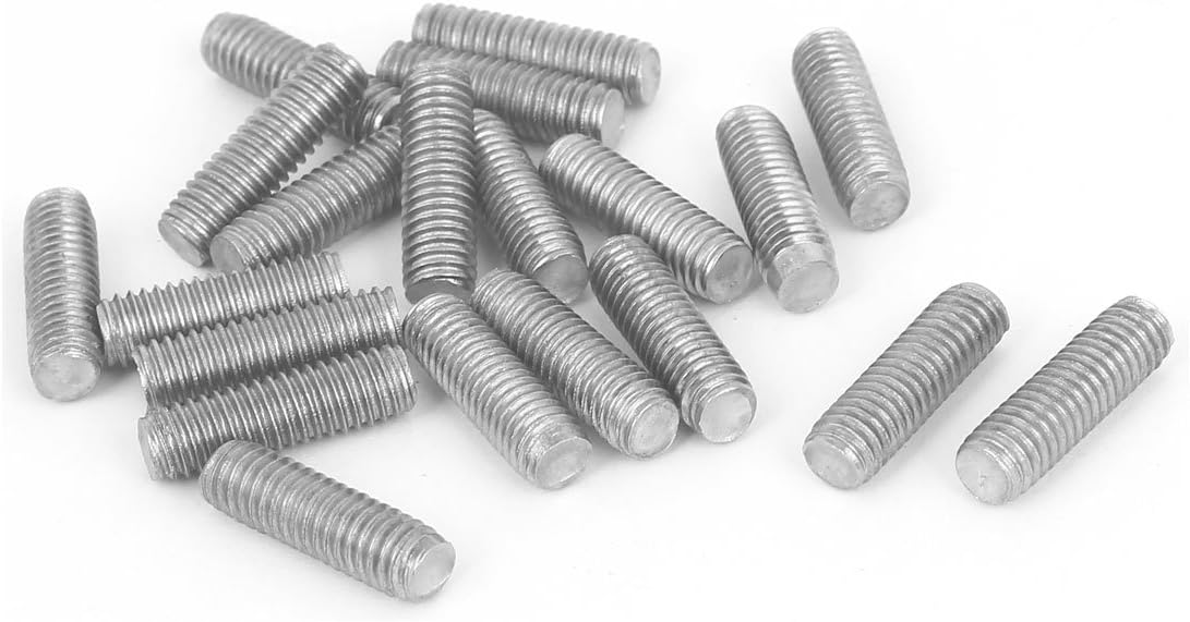 Sourcing Map Nylon Schrauben Set M6x70mm - 100 Stück Sechskantschrauben Muttern