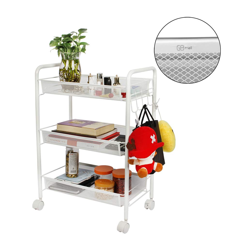 Best Rolling Kitchen Cart With Hanging Storsge