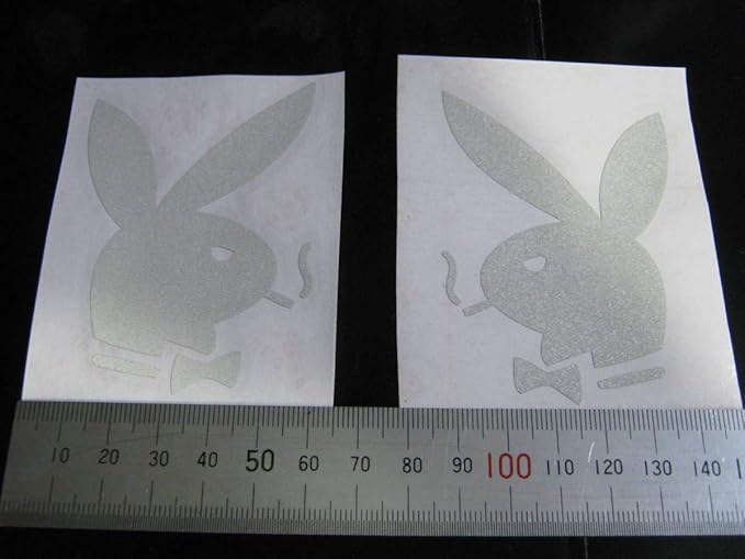 Amazon プレイボーイ悪 2枚組 反射 Playboy ステッカー ほかの色ok バイク ヘルメット 車 Pc スマホ 給油口 暴走族 旧車會 族車 303 おもちゃ ホビー