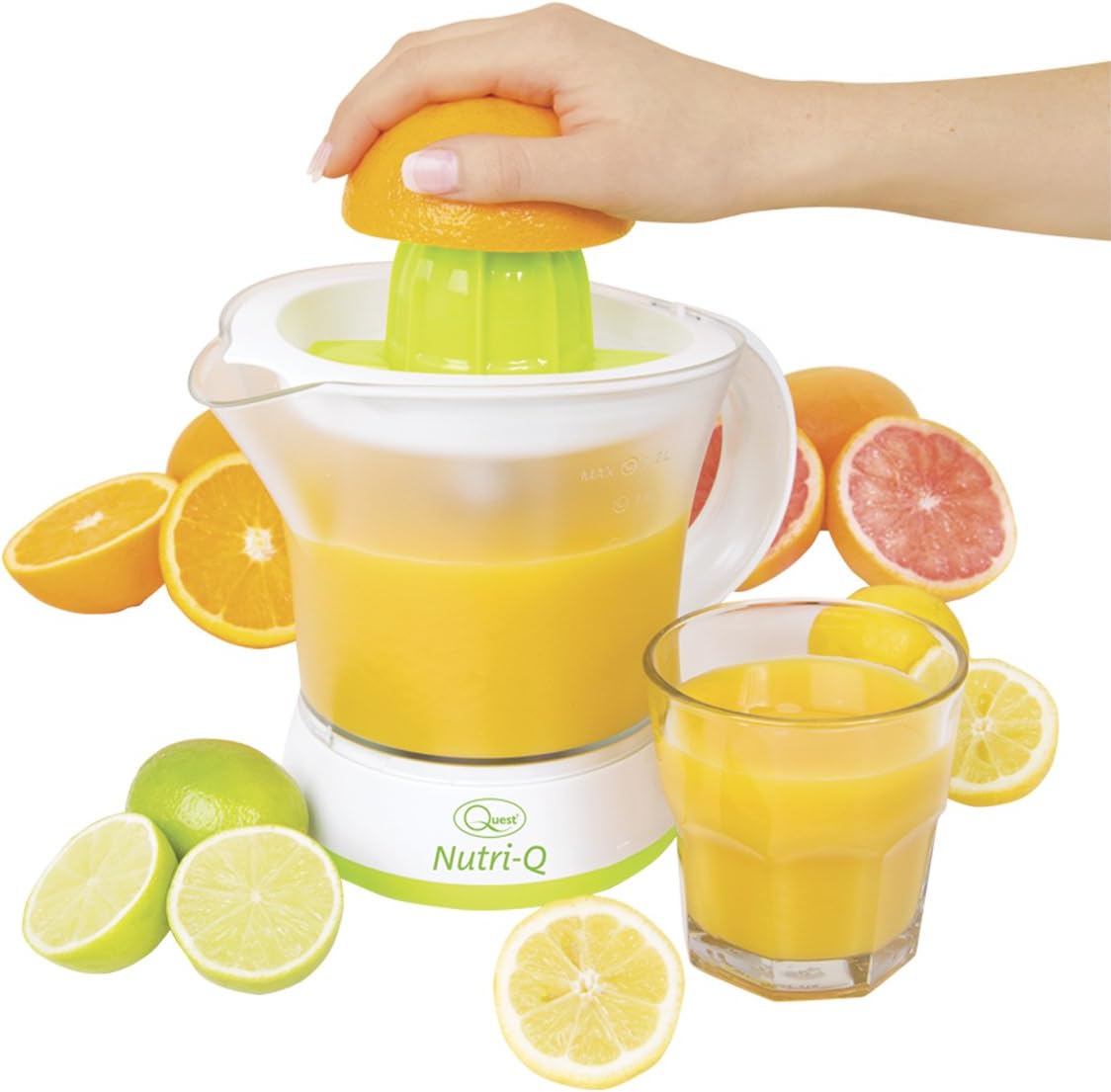 Nutri-Q 34210 Electric Quick Press Citrus Jug Juicer, Plastic, 40 W, 1.2 liters - Image 4