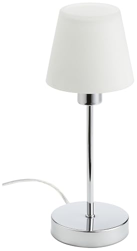 Trio Leuchten Luis Trio 595500106 Lampada Da Tavolo Con Controllo Tattile Della Luminosità Lampadina Non Inclusa E14 40 W 12x12x32 Centimeters