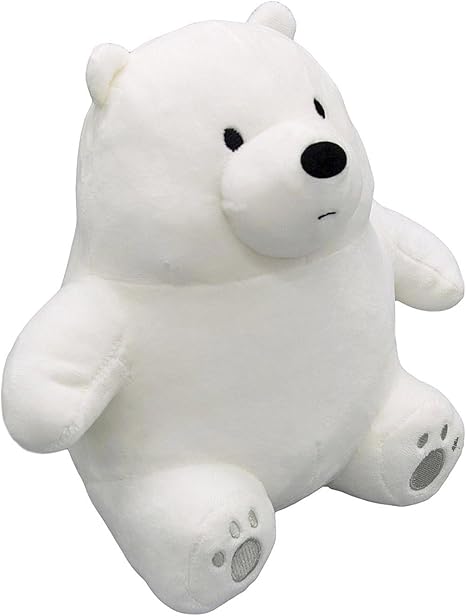 Amazon We Bare Bears 漫画キャラクターぬいぐるみ アイスシッティング テディベア ギフト 10インチ コスメ アクセサリー おもちゃ
