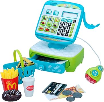 ColorBaby - Caja registradora eléctrica con accesorios My Market (49161): Amazon.es: Juguetes y juegos