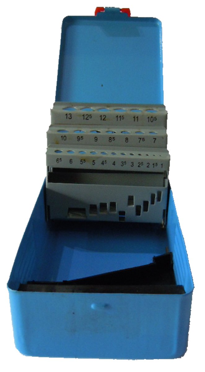 Drill Empty Case 1 13 mm x 0.5 mm 25 Pieces Box Empty Metal Tin Drill