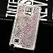 Samsung Galaxy Note 4 Case-Yerwal Creative Design Transparent Flowing Bling Glitter Quicksand Stars Hard Plastic Transparent Case Cover for Samsung Galaxy Note 4(White)
