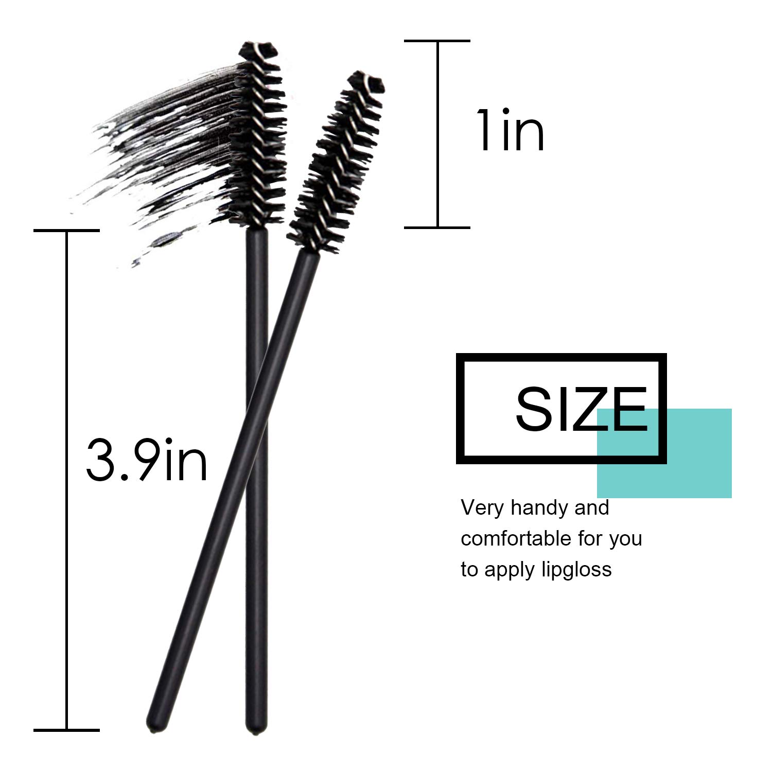 300 Pcs Disposable Mascara Wand Eyelash Brush for EyeLash Extension Supplies: Beauty