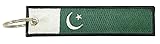 Pakistan Flag Key Chain, 100% Embroidered