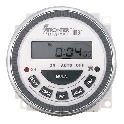 TSKTECH Digital Timer Programmable Controller TM619 4PIN 30AMP Type: Frontier/Euro- Replaceable Battery - Connecting Thimbles