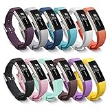 Newest Fitbit Alta HR and Alta Band With Metal Clasp, BeneStellar Silicone Replacement Band for Fitbit Alta HR and Alta (Classic) (Purple 1-Pack)