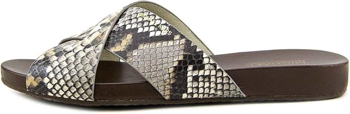 Michael kors slides womens grey Clearance