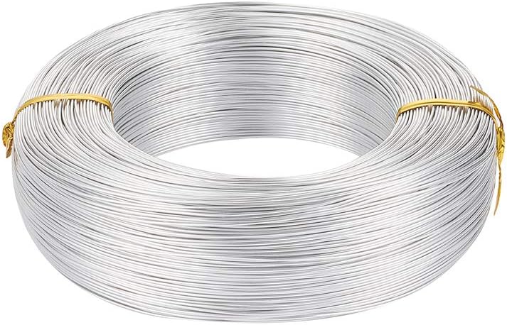 PandaHall 984 Feet Silver Aluminum Wire 0.8mm/20gauge Metal Craft Wire for DIY Manual Arts Jewelry Making(Silver) - Image 5