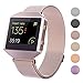 CRODI Compatible Fitbit Blaze Bands New Metal Frame, Stainless Steel Magnetic Milanese Replacement Band Fit bit Blaze Women Men