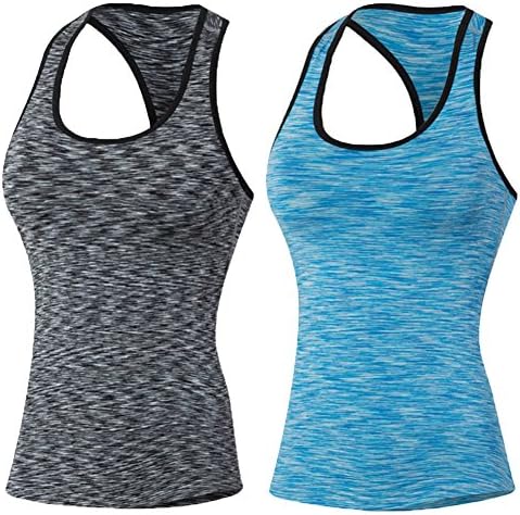 Shimmery Women's 2-Piece Dry Sleeveless Training Vest Fit Compression Tight Tank + Capri Legging Workout Sets