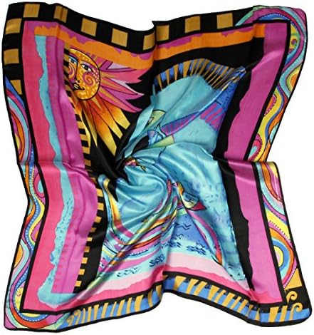 ETSYG 32'' Silk Scarf Women’s Fashion Pattern Large Square Satin Headscarf Headdress