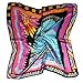 ETSYG 32'' Silk Scarf Women’s Abstract Horse Pattern Large Square Satin Headscarf Headdress