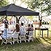 Abba Patio Ft Outdoor Pop up Portable Folding Canopy Instant Shelter with Roller Bag, 10 x 10 Feet, Dark Grey