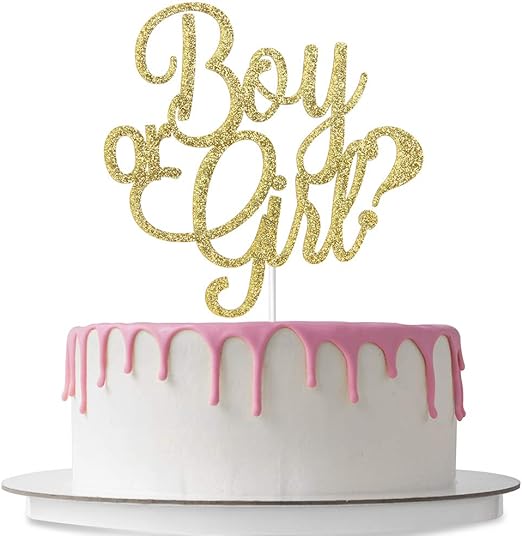 boy girl cake topper