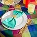 DII Checkered Tabletop Collection 100% Cotton, Machine Washable, Tablecloth, 52x52, Summer Check