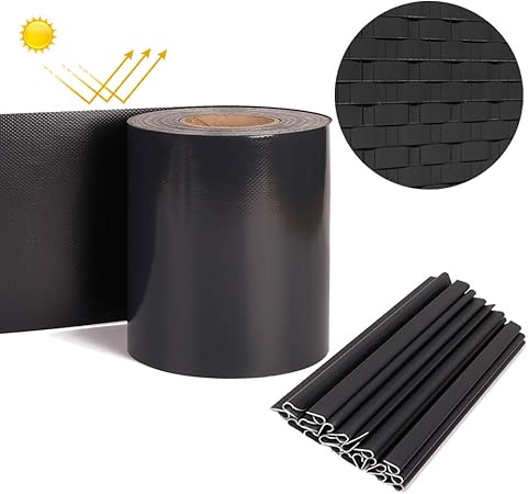 Amazon De Froadp Sichtschutzstreifen Pvc Doppelstabmatten Sichtschutzfolie Mit Befestigungsclipse Sichtschutz Stabmattenzaun Windschutz Blickdicht Zaun Fur Gartenzaun Balkon 65m X 19cm Anthrazit