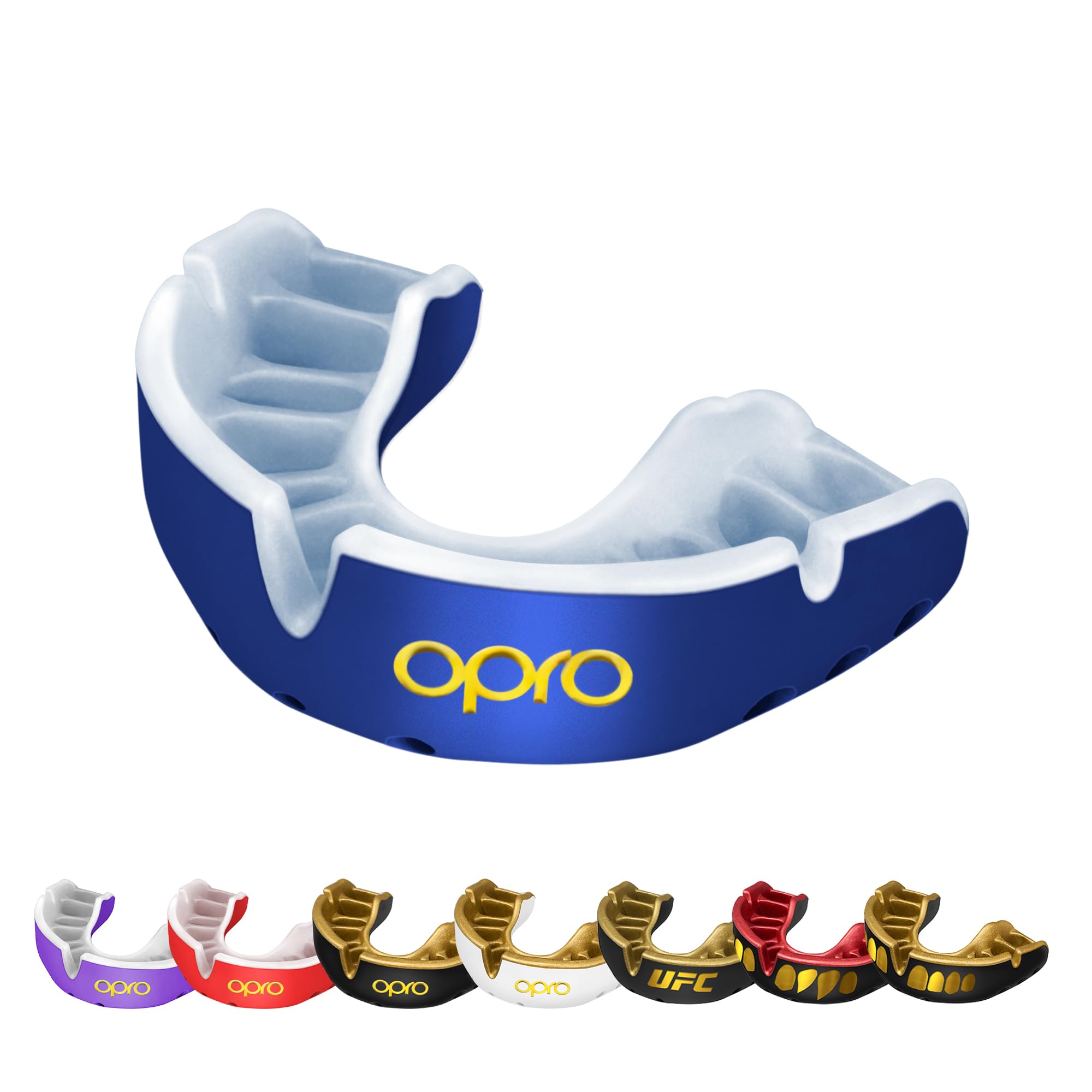OPRO Gold Level Mouthguard Premium Fit – Gum Shield Adult and Kids – OPRO Mouth Guard Boxing and MMA, Easy Self-Fit Gum Shield Rugby and Hockey – Premium Protection with Dental Warranty — image 1