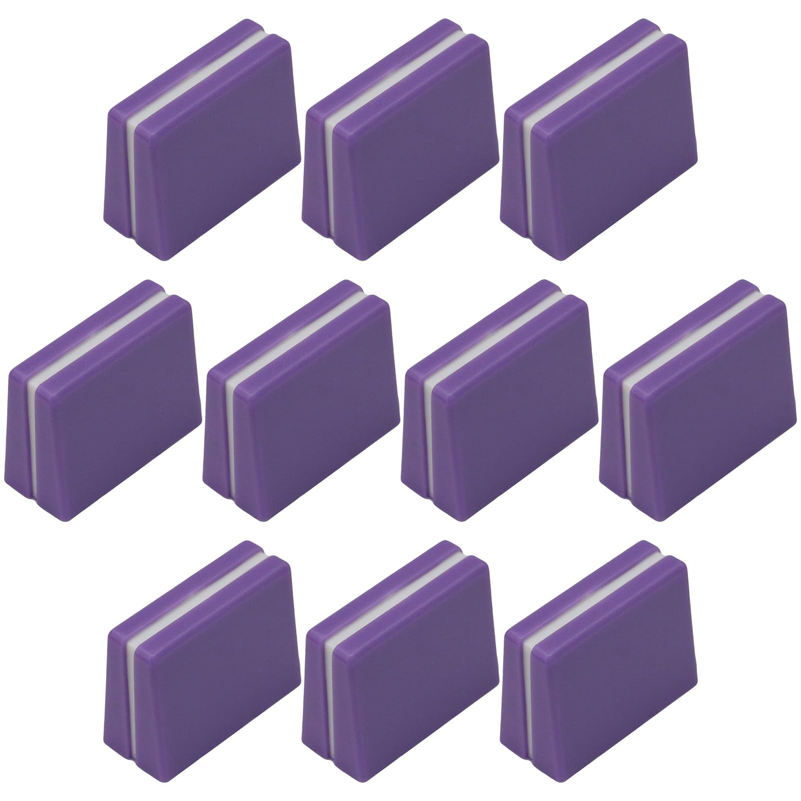 4mm Colour Body Wide Fader/Linear Slider/Cross Fader Caps For DJ Mixer (Purple)