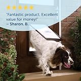 PetSafe Original 2 Way Pet Door Large White Manual Lock Durable Frame view 7