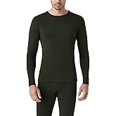 LAPASA Men 100% Merino Wool Shirt Base Layer Lightweight Midweight Thermal Top Long Sleeve Hunting Undershirt Warm Long John