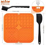 Aileem Lick Mat 4 Pack with Suction Cups Slow Feeding 15.5 cm Japanese view 4