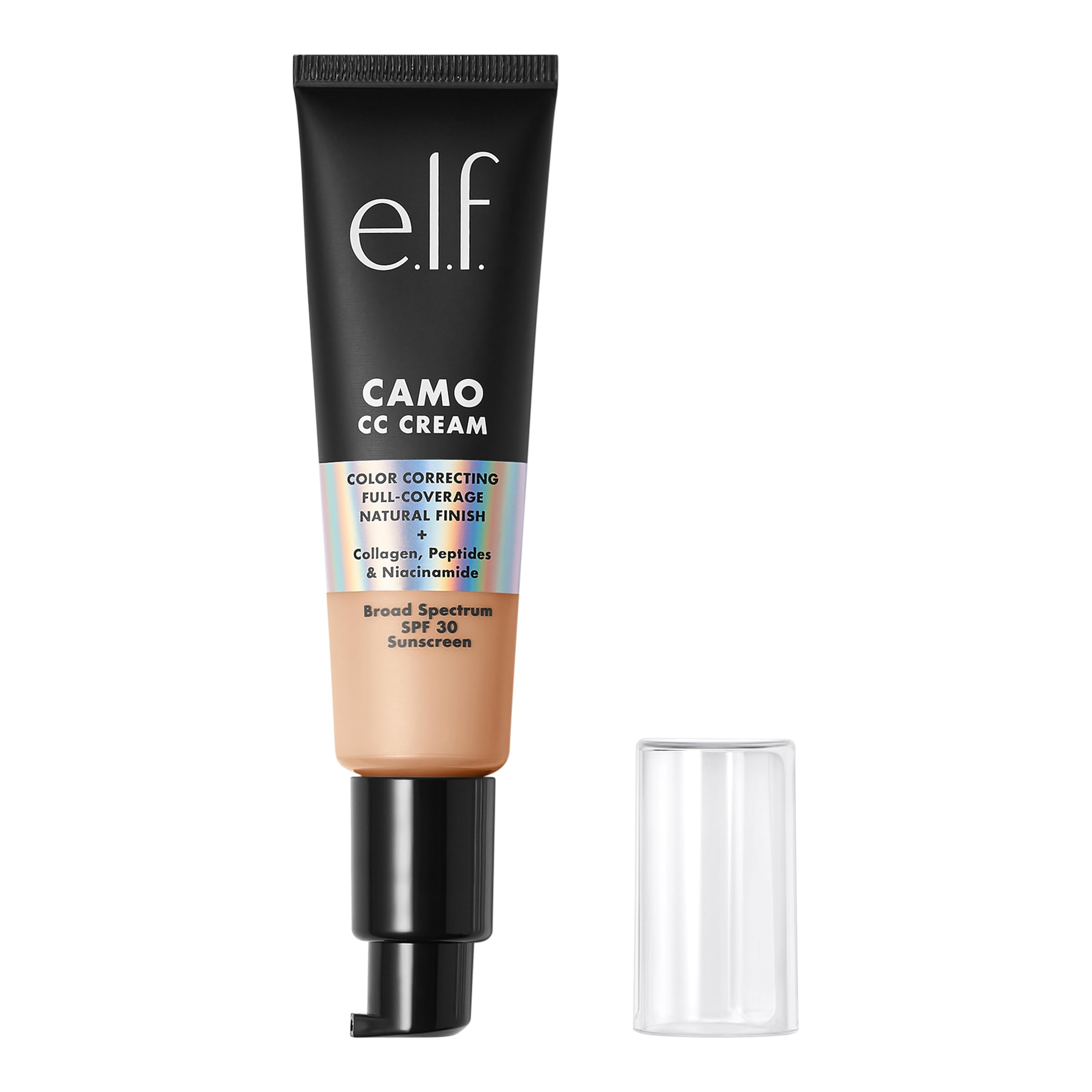 e.l.f. Camo CC Cream, Color Correcting Medium-To-Full Coverage Foundation with SPF 30, Light 250 W, 1.05 Oz (30g) — image 1