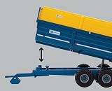 Britains Kane Tri-Axle Halfpipe Trailer 1:32 Farm Toys Compatible 3+ view 6