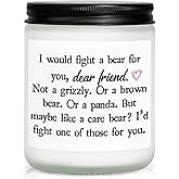 Friend Gifts for Women, Friend Birthday, Friendship Gifts for Women Soul Sister Bestie, Handmade Lavender Natural Soy Wax Candle (7oz)