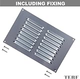 TERF 9"x6" Aluminium Louvre Air Vent Grill Wall Door Cover Ventilation Plate view 2