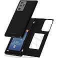 GOOSPERY for Samsung Galaxy Note 20 Ultra 6.9"(2020) Card Holder Wallet Case, Easy Magnetic Door Closure Protective Dual Layer Bumper Sturdy Phone Back Cover with Hidden Mirror (Black)