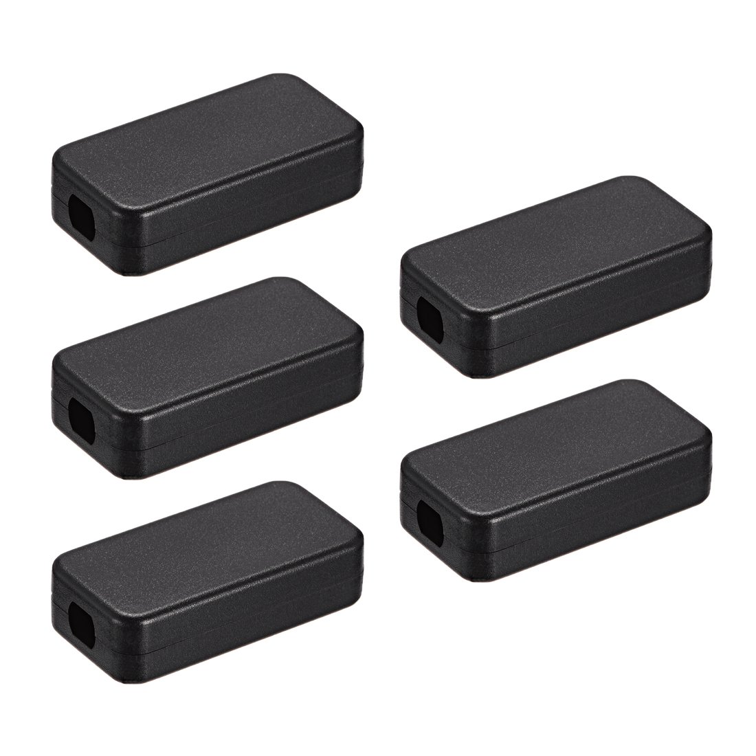 sourcingmap 5Pcs 40 x 20 x 10.5mm Electronic Plastic DIY Junction Box Enclosure Case Black