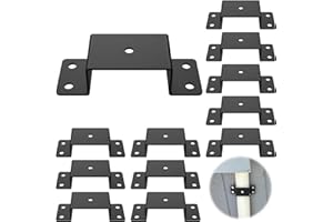 IRENPORU 12 Pcs Trailer Stake Pocket Bracket for 2'' x 4'' Lumber Heavy Duty Utility Stake Pocket for Trailer, Truck, Box Trailer, Flatbed Trailer