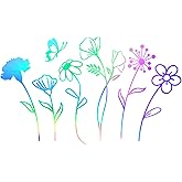 1Sheet Birth Month Flower Decal,Wildflower Decals,Boho Car Decal, Floral Vinyl Decal Gift for Plant Lovers/Gifts for Mom, Floral Car Decal, Mother's Day Gift |4.8