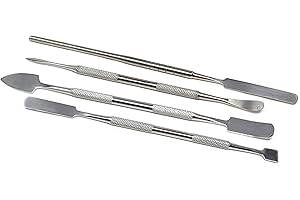 Lab Spatulas Sculpting Detail Tools Kit Double Ended Stainless Steel to Use for Shaping Dental Wax Modelling Carvers Clay Pot