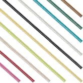 SUNNYCLUE 10 Colors French Wire 1mm 18 Gauge 50G French Bullion Wire Round Flexible Coil Metallic Gimp Copper Wires for Jewelry Making Embroidery Beading Art Work Garment Decoration