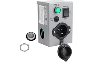 OPL5 15Amp Generator Transfer Switch,125V NEMA 5-15P Pre Wired Pre Punched Detachable Holes, Weatherproof Manual Transfer Swi