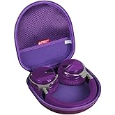 Hermitshell Hard Travel Case for Silensys / PurelySound / MOVSSOU / COWIN / Tapela / Audonia Active Noise Cancelling Bluetooth Headphones (Purple)