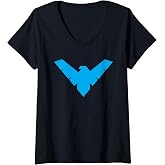 Womens Batman Nightwing Symbol V-Neck T-Shirt