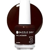Dazzle Dry Nail Lacquer, Step 3 &ndash; Zest (0.5 fl oz) | A Dark Chocolately Red &middot; Full Coverage &middot; Cream Finish &middot; Quick-Dry