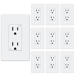 WEBANG Decorator Receptacle Outlet, Screwless Wall