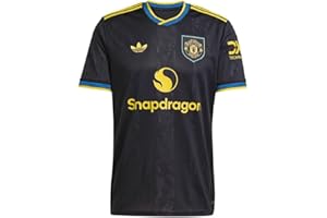 adidas Manchester United Mens Third Football Shirt Jersey 2025-2026 Large Black