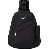 Baggallini Medium Sling Backpack - 9"x11" Lightweight Sling Bag with Convertible Adjustable Shoulder Strap