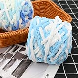 TSLBW Knitting Wool Yarn 4 x 100g Multi Colored Soft Chunky Yarn view 3